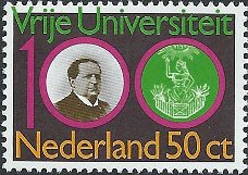 Postzegels Nederland - 1980 100 jaar Vrij Universiteit (50ct)