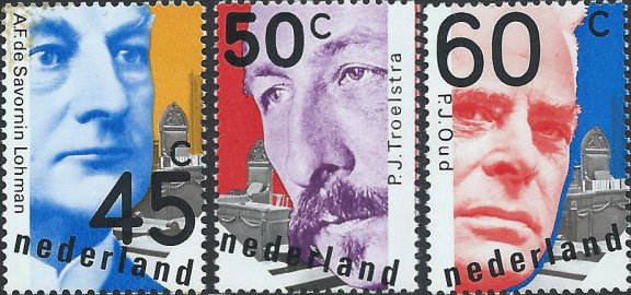 Postzegels Nederland - 1980 Nederlandse politici (serie) - 1