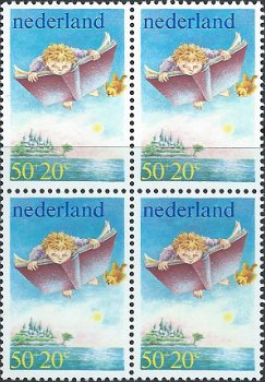 Postzegels Nederland - 1980 Kinderzegels, kind en boek (50+20ct) - 1