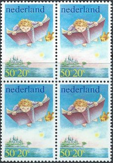 Postzegels Nederland - 1980 Kinderzegels, kind en boek (50+20ct)