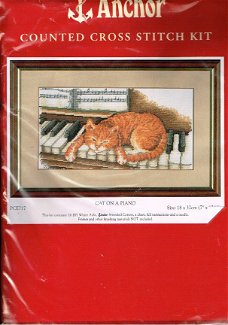 ANCHOR  BORDUURPAKKET, CAT ON A PIANO  PCE 717