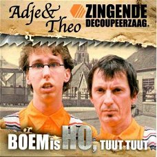 Adje & Theo  -  Boem Is Ho,Tuut Tuut   (4 Track CDSingle)  met handtekeningen