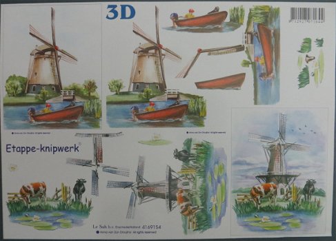 3D Knipvel (A4) --- HOLLAND --- Le Suh 4169154 --- MOLEN / MOLENS - 1