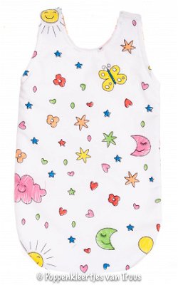 Chou Chou 36 cm Slaapzak maan/sterretjes