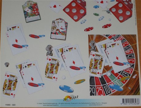 3D Knipvel (A4) --- GOKKEN --- DOE MAAR 11055-323 --- DIVERSE CASINO SPELLETJES - 3