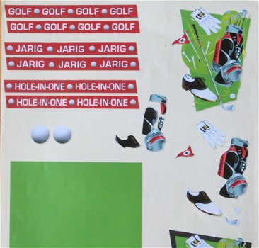 3D Knipvel (A4) --- COMBI KNIPVEL --- Kaart 7 --- GOLF, DIVERSE GOLFSPULLEN - 2