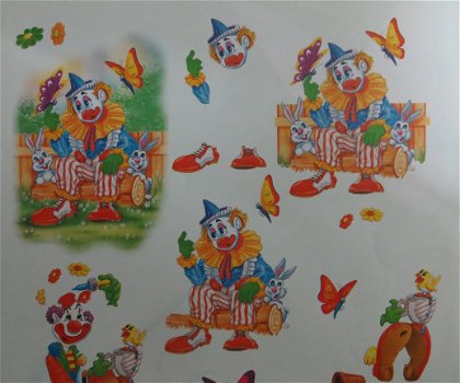 3D Knipvel (A4) --- CLOWN-CLOWNS --- Nr. B002 --- DIVERSE AFBEELDINGEN - 2