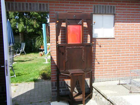 Antieken Staande kapstok anno 1900 in zeer goeden staat 85 euro.Maten zijn Hoog 194 cm Breed 80cm Di - 4