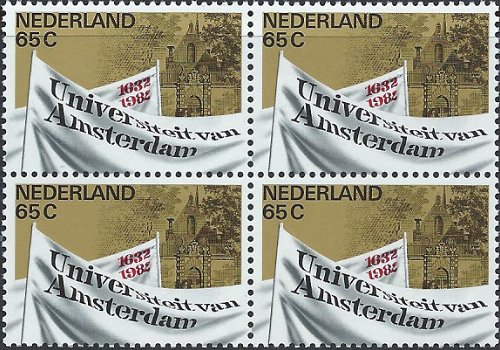 Postzegels Nederland - 1982 350 jaar Universiteit Amsterdam (65ct) - 1