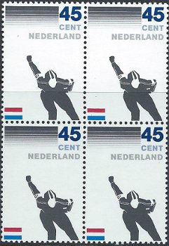 Postzegels Nederland - 1982 100 jaar Schaatsenrijders Bond (45ct) - 1