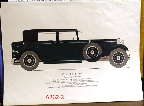 [Auto's 1904-1930] Lithografieën o.a. Alfa-Romeo Rolls-Royce - 3
