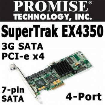 Promise SuperTrak EX4350 4-port 3G SATA RAID PCI-e Ctrl - 1