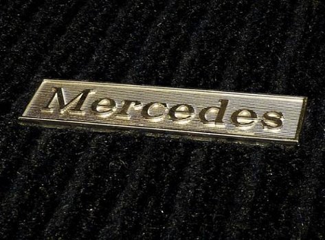 Pasvorm Automatten mercedes w126 met logo - 1