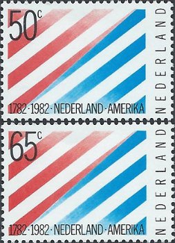Postzegels Nederland - 1982. 200 jaar betrekkingen Nederland (serie) - 1