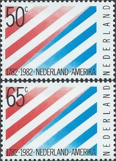 Postzegels Nederland - 1982. 200 jaar betrekkingen Nederland (serie)
