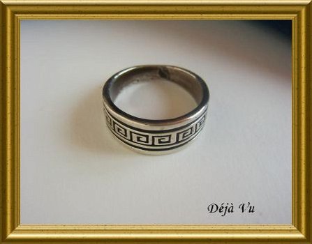 Vintage zilveren (925) ring - 4