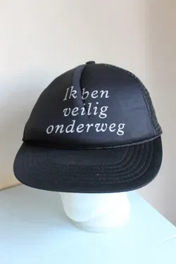 Cap zwart - reclame