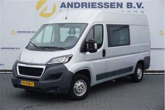 Peugeot Boxer - 2.2 HDI 131PK L2H2 Dubbel Cabine *66.408KM* Airco, Cruise control, Achteruitrijcamer - 1