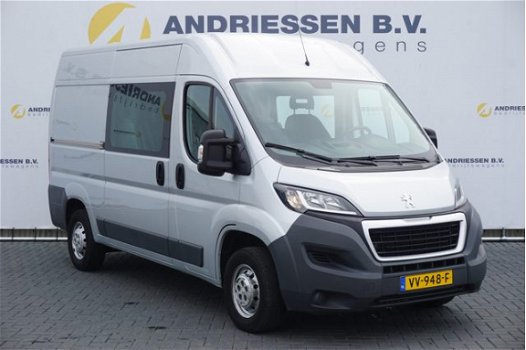 Peugeot Boxer - 2.2 HDI 131PK L2H2 Dubbel Cabine *66.408KM* Airco, Cruise control, Achteruitrijcamer - 1