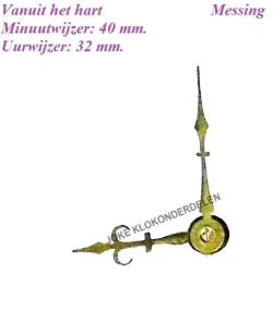 = Wijzers Franse pendule = 40604