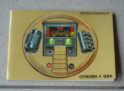 Citroën GSA - instructieboekje/onderhoudsboekje (09/1979) - nr. 1
