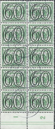 Postzegels Nederland - 1940 'Guilloche' of ' Traliezegels' (60ct)