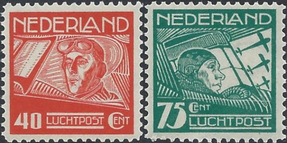 Postzegels Nederland - 1928 Koppen en Van der Hoop (serie) - 1