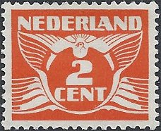 Postzegels Nederland - 	1926/35 Vliegende Duif (2ct)
