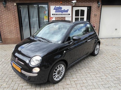 Fiat 500 C - 0.9 Cabrio TwinAir Lounge H.leer PDC LMV - 1