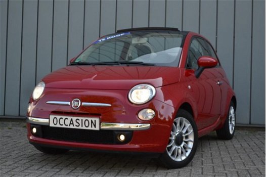 Fiat 500 - Cabrio 1.2 Lounge 70PK Airco Lm-velgen Cpv Blue&Me Cabriolet Nwe-APK 2021 - 1