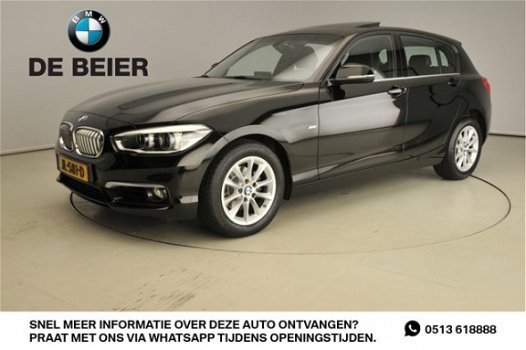 BMW 1-serie - 118D LED / Leder / Navigatie / Schuifdak / Stoelverwarming / Chrome line / Hifi speake - 1