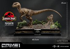 Prime 1 Studio Jurassic Park Statue Velociraptor Closed Mouth Version