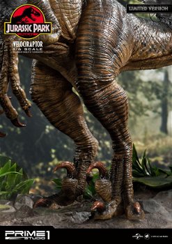 Prime 1 Studio Jurassic Park Statue Velociraptor Closed Mouth Version - 5