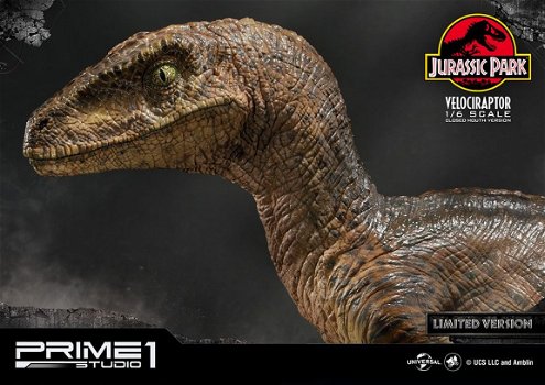 Prime 1 Studio Jurassic Park Statue Velociraptor Closed Mouth Version - 1