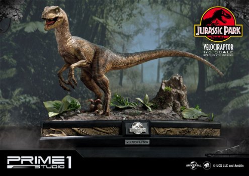 Prime 1 Studio Jurassic Park Statue Velociraptor Open Mouth - 6