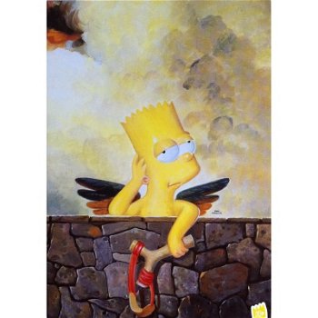 The Simpsons - Bart Raphael kaarten bij Stichting Superwens! - 1