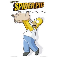 The Simpsons - Spiderpig kaarten bij Stichting Superwens!