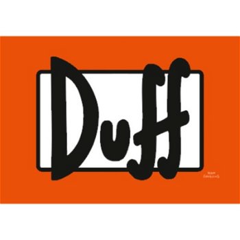 The Simpsons - Duff Label kaarten bij Stichting Superwens! - 1