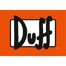 The Simpsons - Duff Label kaarten bij Stichting Superwens!