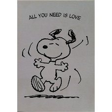 Snoopy - All You Need Is Love kaarten bij Stichting Superwens!