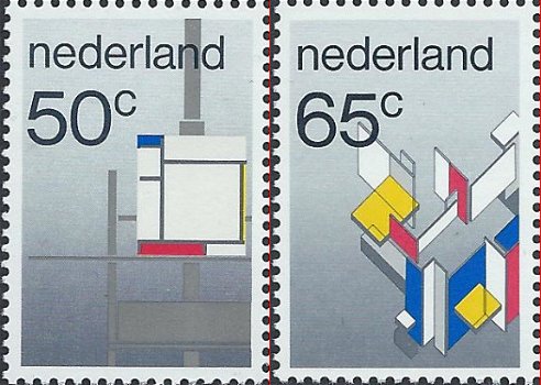Postzegels Nederland - 1983 De Stijl (serie) - 1