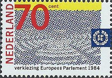 Postzegels Nederland - 	1984 Verkiezing Europees Parlement (70ct)