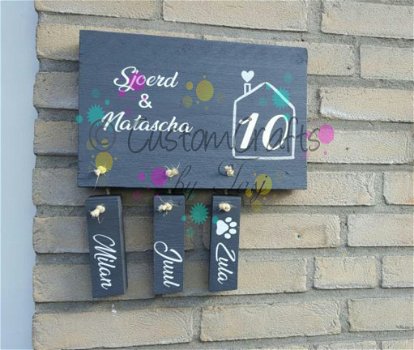 Houten naambord - 1