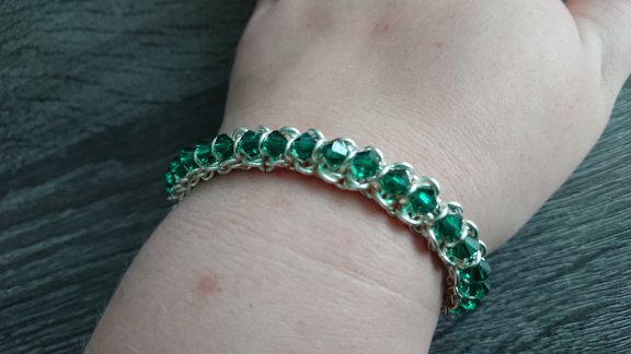 Armband met Swarovski Bicone - 2