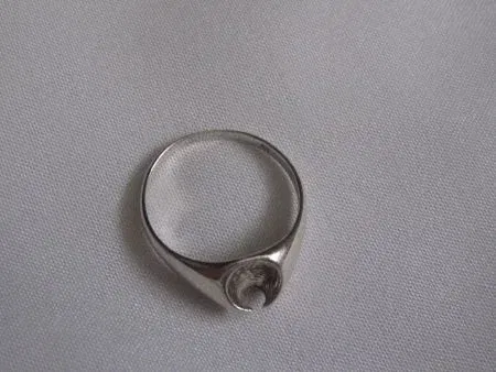 Zilveren ring maat 17 design model. - Afbeelding 2