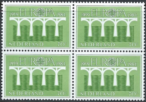 Postzegels Nederland - 1984 Europa CEPT, Brug als verbindingssymbool (70ct) - 1