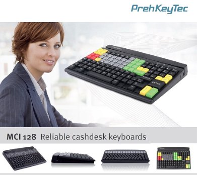 PrehKeyTec MCI 128 Programmable POS keyboard with 128 keys - 0