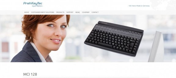 PrehKeyTec MCI 128 Programmable POS keyboard with 128 keys - 2
