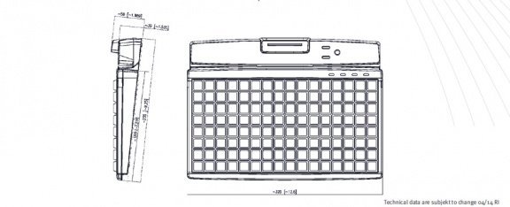 PrehKeyTec MCI 128 Programmable POS keyboard with 128 keys - 4