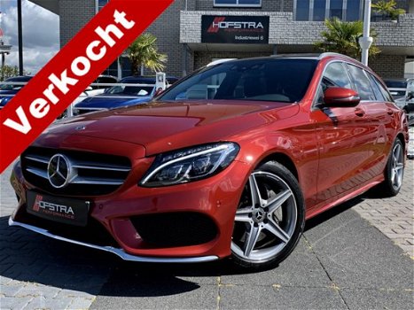 Mercedes-Benz C-klasse - C250d T 9G AMG Panorama Led Distronic Burmester Dynamic-select Trekhk Vol - 1